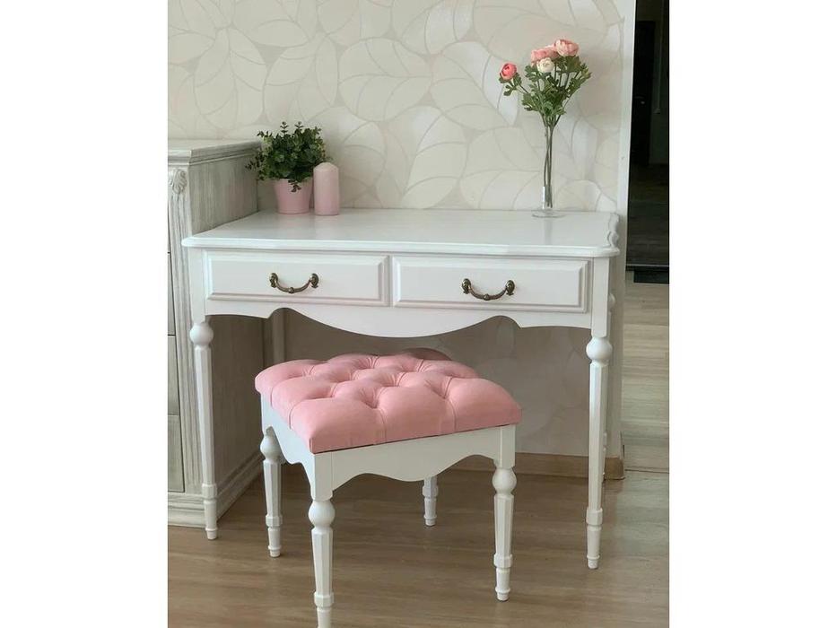 МастМур пуф малая  ткань (белый) Амелия