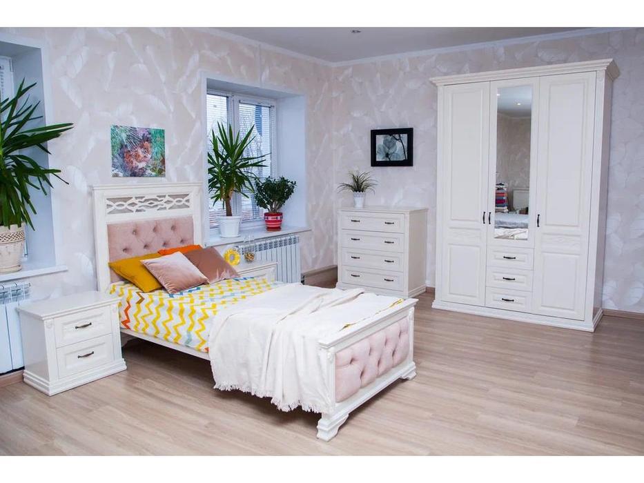 МастМур тумба прикроватная  (ваниль, золотая патина) Верона