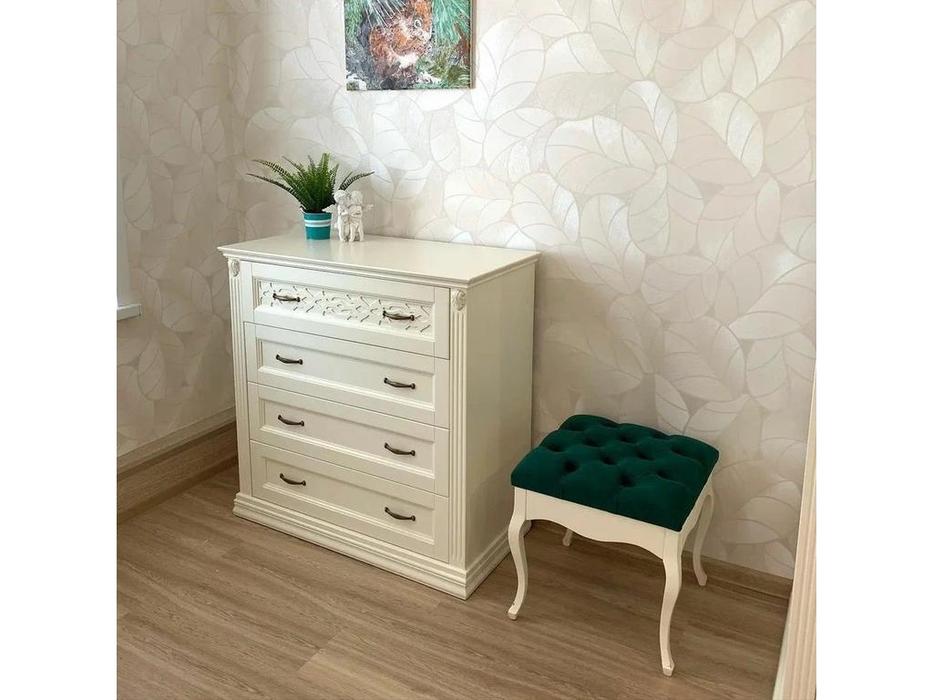 МастМур комод 4 ящика (ваниль) Верона