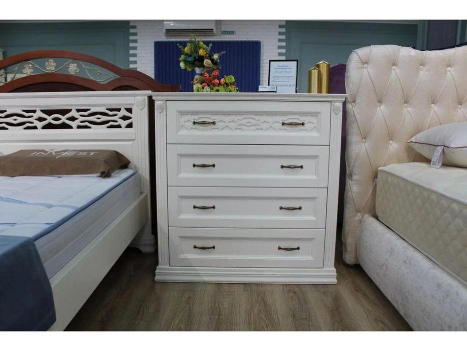 МастМур комод 4 ящика (ваниль) Верона