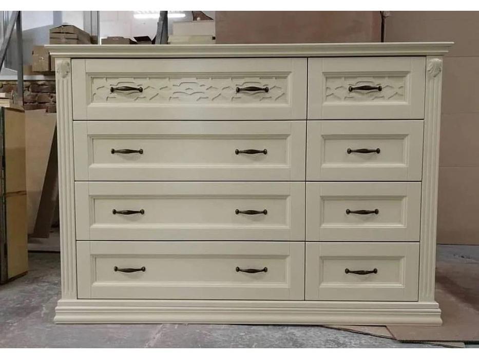 МастМур комод 8 ящиков (ваниль) Верона