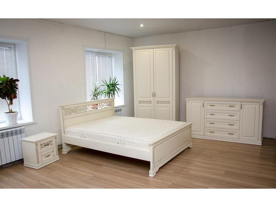 МастМур кровать двуспальная 160х200 (ваниль) Верона