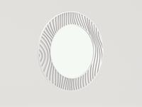 МастМур зеркало настенное для комода (белый) Глория-1