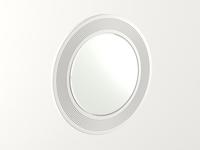 МастМур зеркало настенное для комода (белый) Глория-2