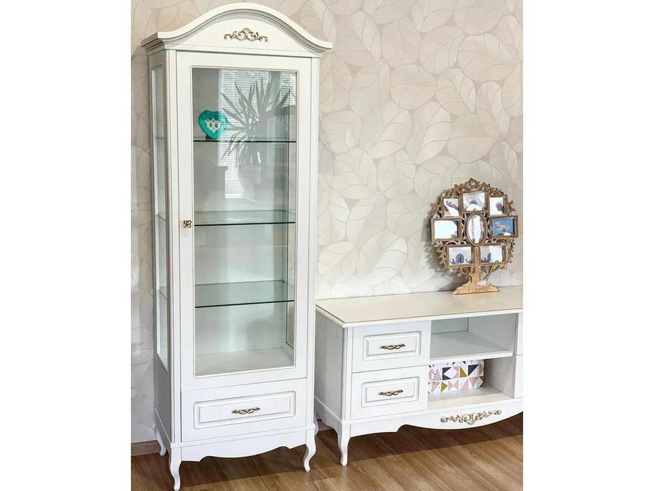 МастМур витрина 1 дверная  (белый) Авиньон