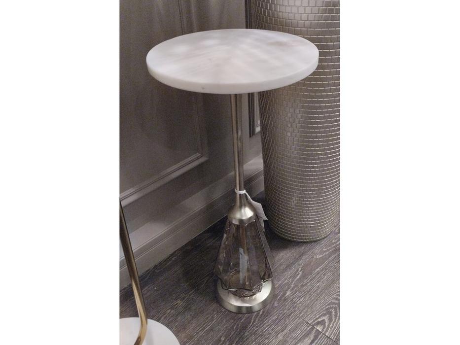 Garda Decor стол журнальный круглый (белый) LUSTER
