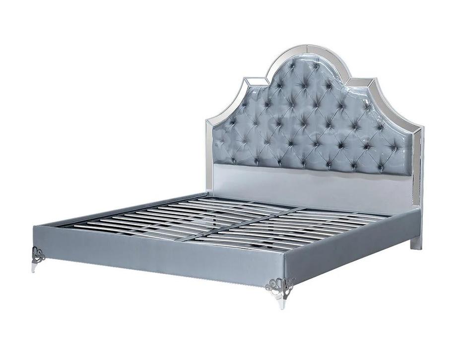 Garda Decor кровать двуспальная мягкая 180х200 (голубой) GD