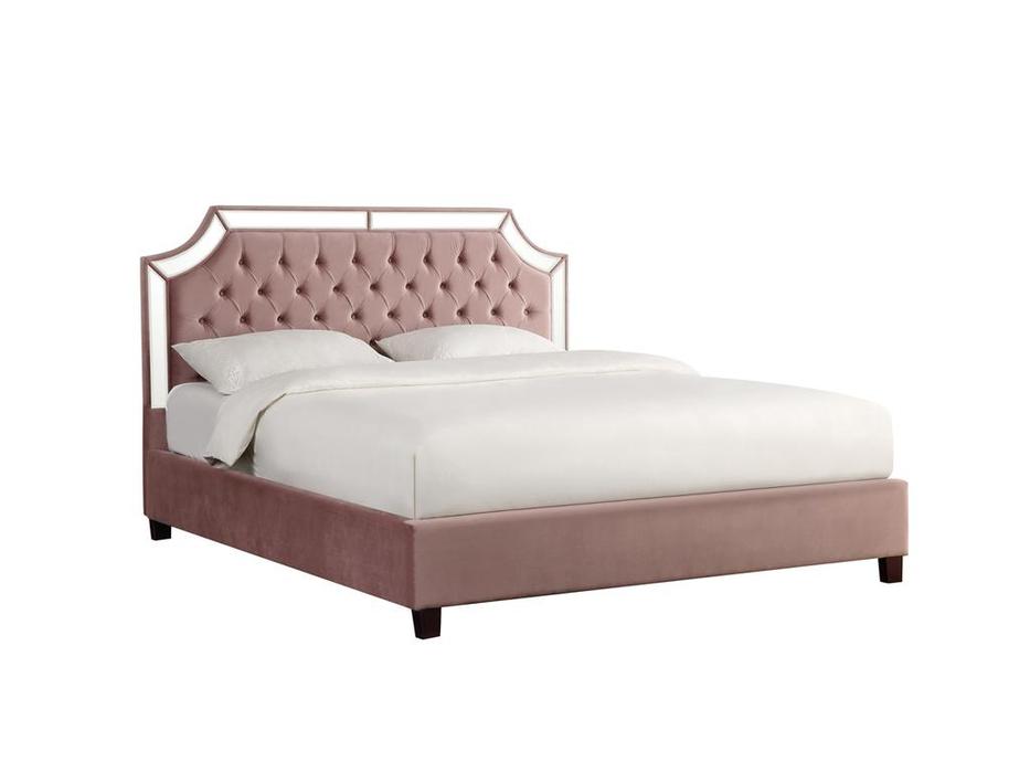 Garda Decor кровать двуспальная мягкая 180х200 (пудровый) GD