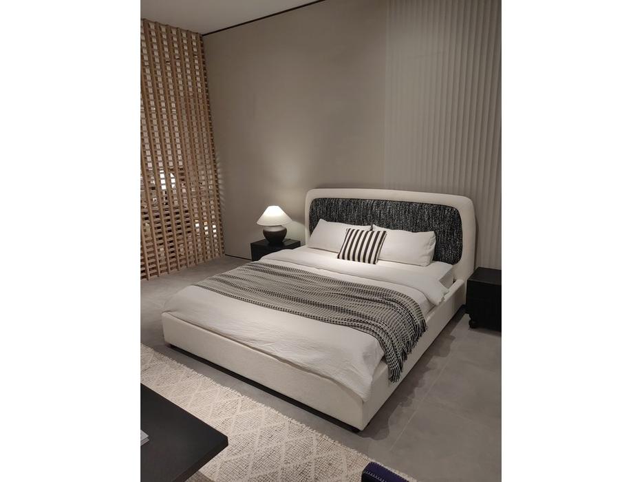 STG кровать двуспальная 180х200 (белый, серый) Utopia