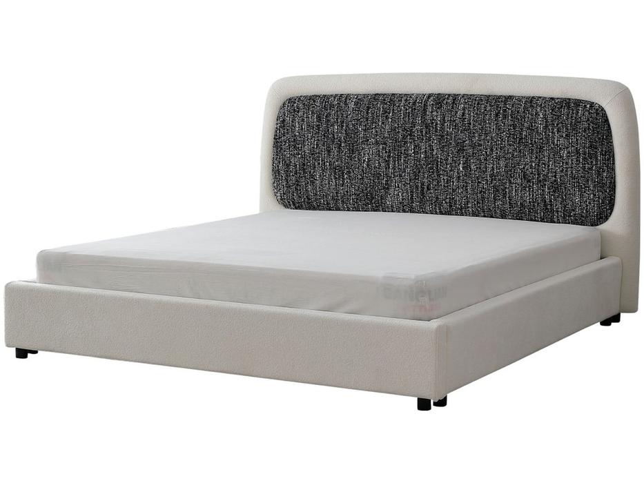 STG кровать двуспальная 180х200 (белый, серый) Utopia