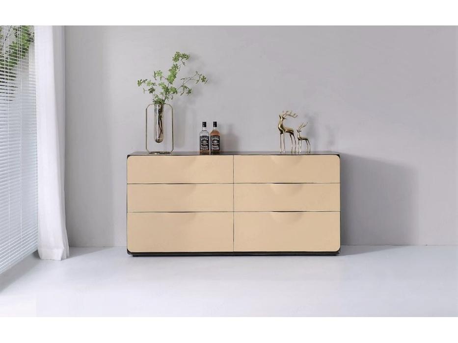 STG комод с 6 ящиками (бежевый) Lambert