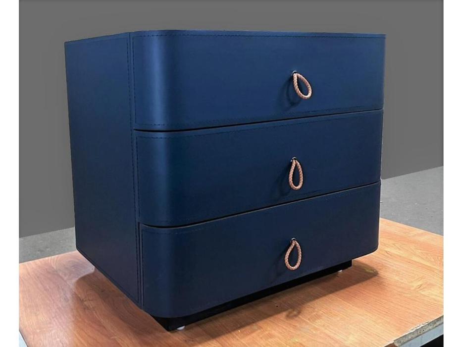 STG тумба прикроватная с 3 ящиками (синий) KILMANROCK