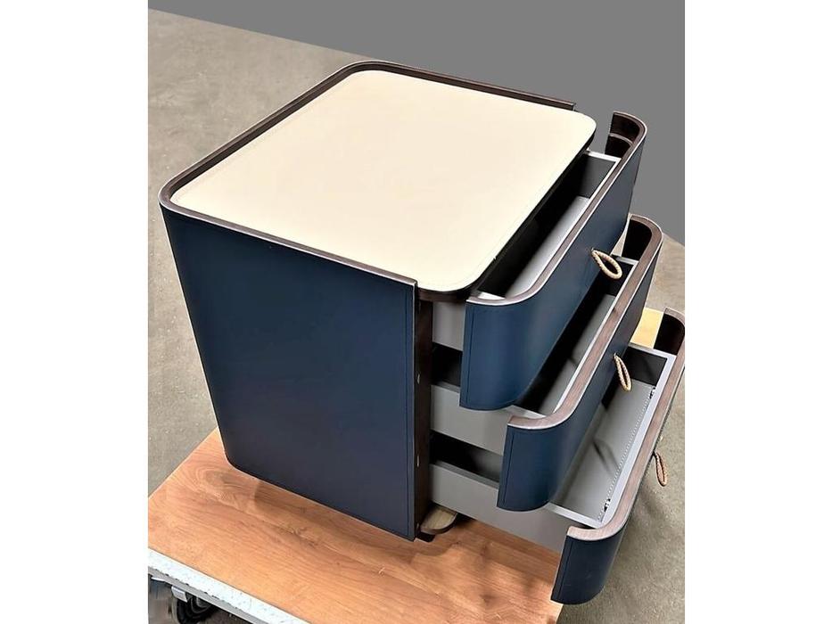 STG тумба прикроватная с 3 ящиками (синий) KILMANROCK