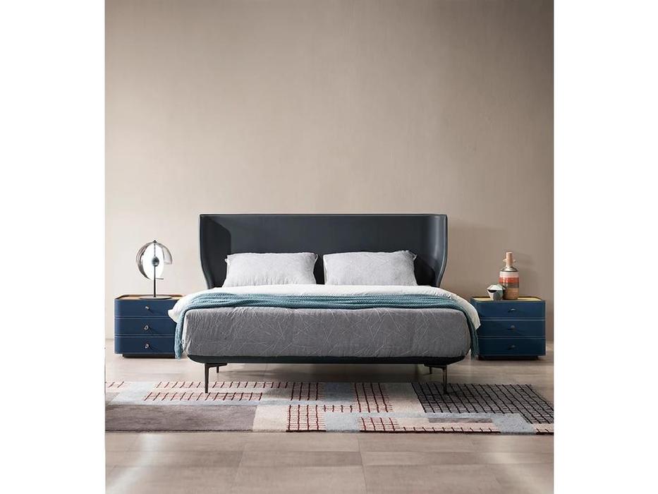 STG тумба прикроватная с 3 ящиками (синий) KILMANROCK