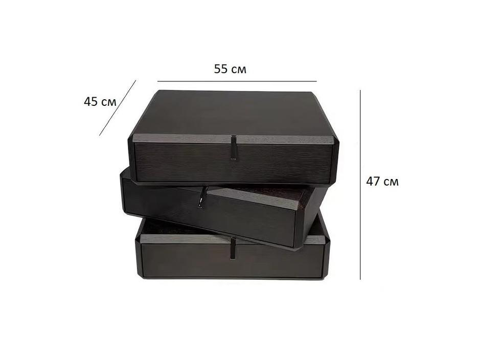 STG тумба прикроватная с 3 ящиками (венге) Teorema Wenge