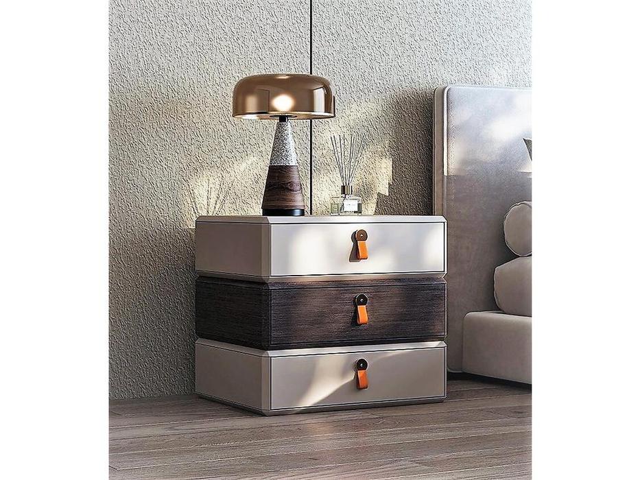 STG тумба прикроватная с 3 ящиками (слоновая кость) Teorema WT