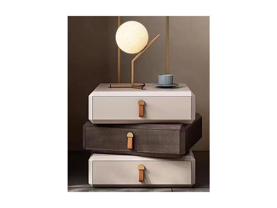STG тумба прикроватная с 3 ящиками (слоновая кость) Teorema WT