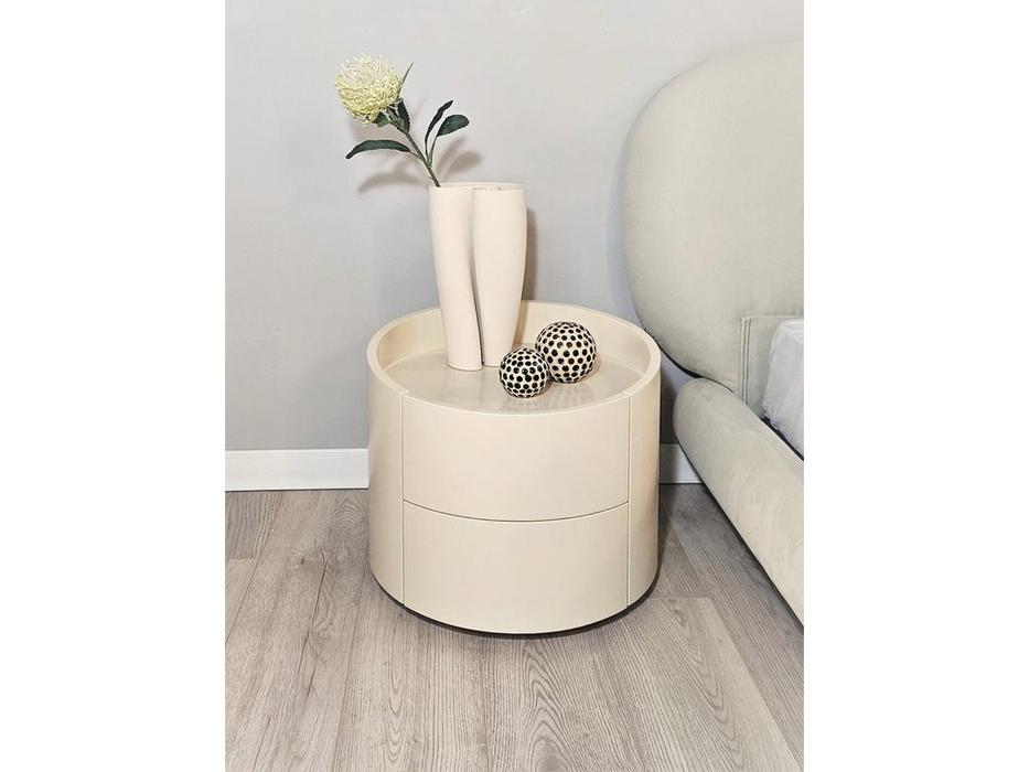 STG тумба прикроватная с 2 ящиками (бежевый) MITCHELL White