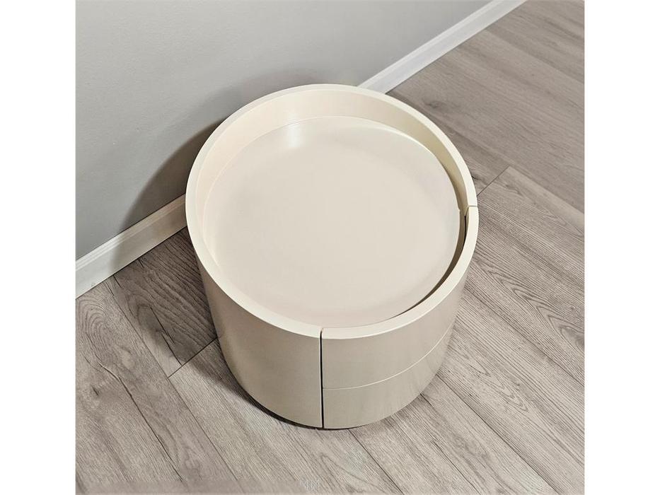 STG тумба прикроватная с 2 ящиками (бежевый) MITCHELL White