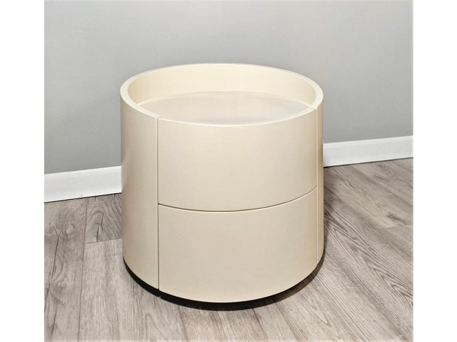 STG тумба прикроватная с 2 ящиками (бежевый) MITCHELL White