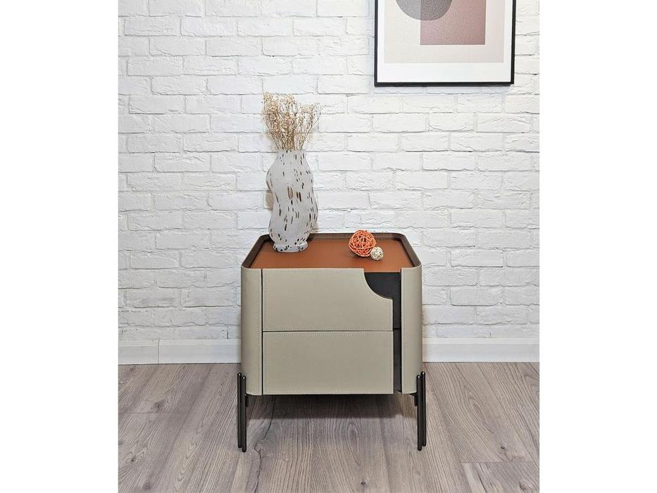 STG тумба прикроватная с 2 ящиками (бежевая) SG4452