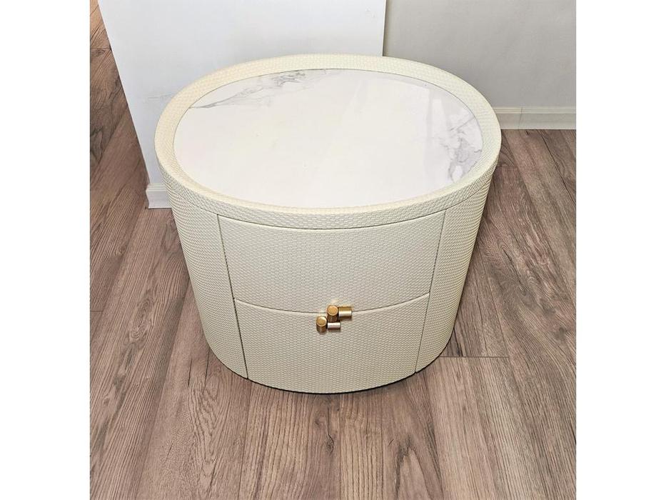 STG тумба прикроватная с 2 ящиками (слоновая кость) SG4576