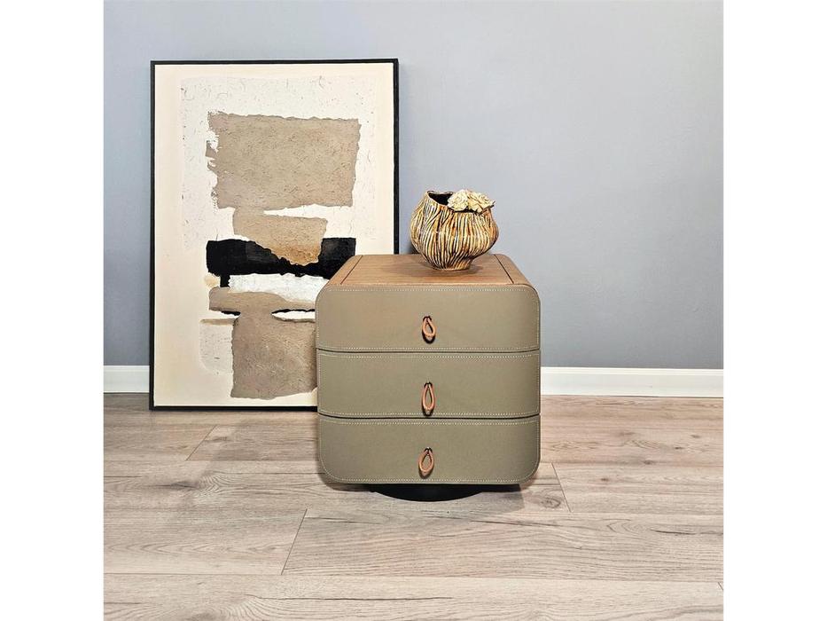 STG тумба прикроватная с 3 ящиками (бежевая) Zelava