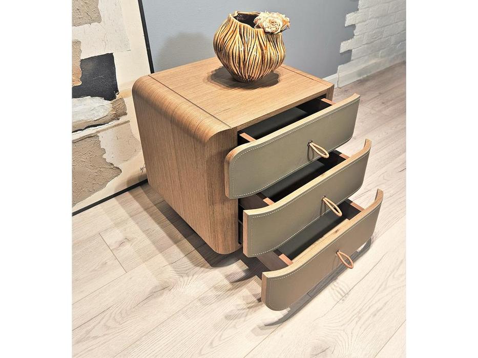 STG тумба прикроватная с 3 ящиками (бежевая) Zelava