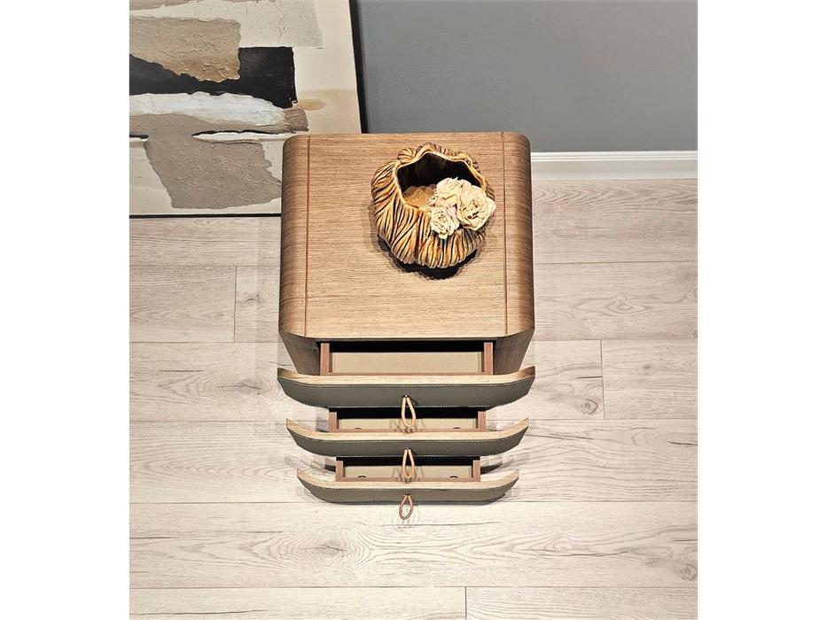 STG тумба прикроватная с 3 ящиками (бежевая) Zelava