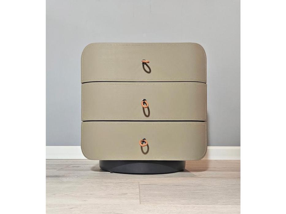 STG тумба прикроватная с 3 ящиками (бежевая) Zelava