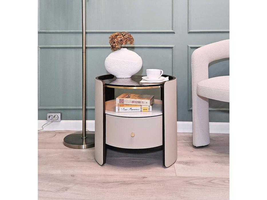 STG тумба прикроватная с 1 ящиком (бежевая) Nocturne