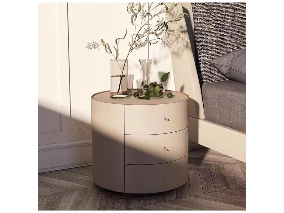 STG тумба прикроватная с 3 ящиками (бежевый) Grace