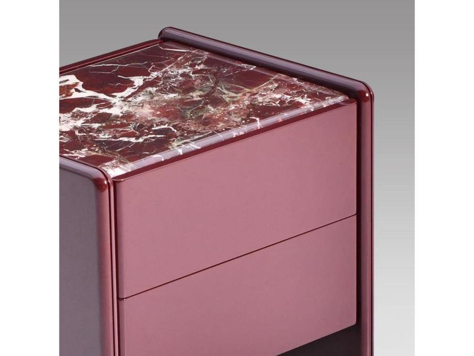 STG тумба прикроватная с 2 ящиками (бордовый) Logan