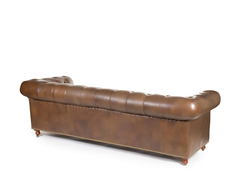 STG диван 3-х местный  (коричневый) Chesterfield RS073-3