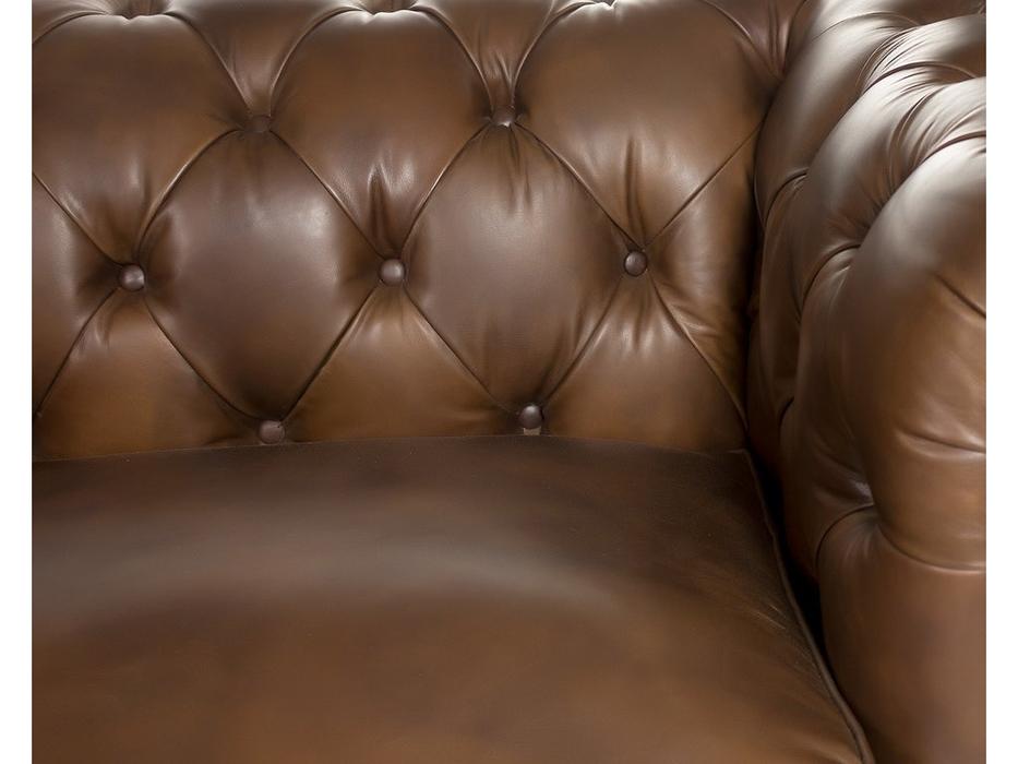 STG диван 3-х местный  (коричневый) Chesterfield RS073-3