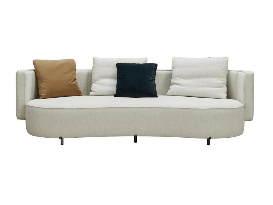 STG диван 3-х местный с подушками (белый) TORII BOLD