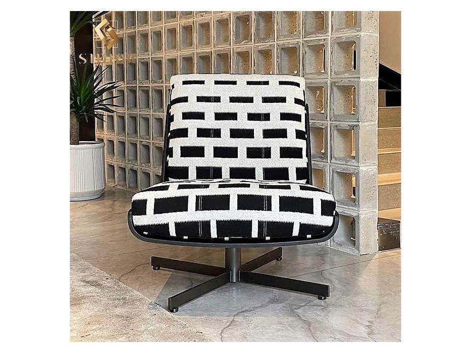 STG кресло  (белый, черный) Black and White