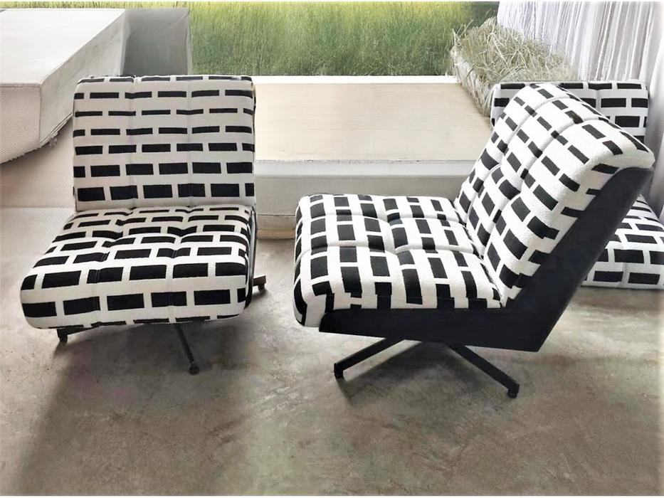 STG кресло  (белый, черный) Black and White