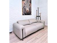 STG диван-реклайнер  (светло серый) Colle 2