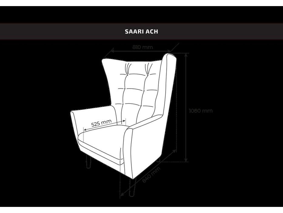 SweSt кресло  (светло-серый) Саари
