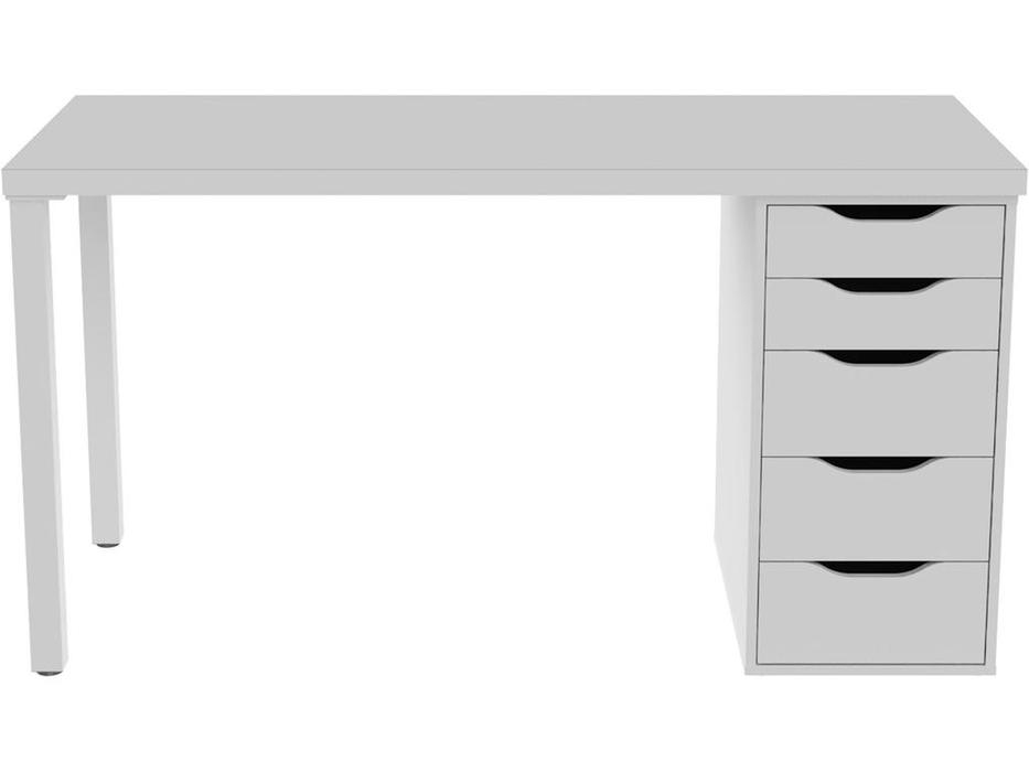SweSt стол письменный с ящиками (белый) Ингар