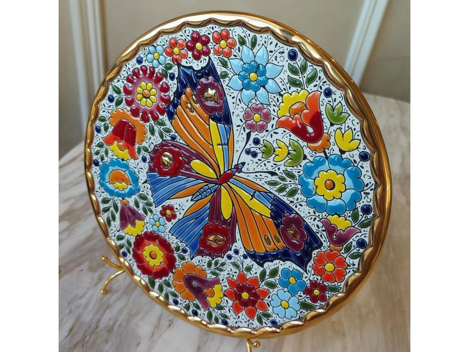 Cearco тарелка декоративная диаметр 21 см (золото, разноцветный) Ceramico