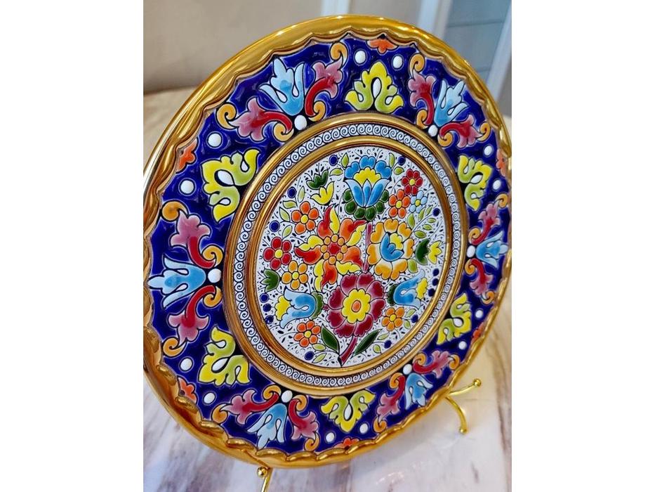 Cearco тарелка декоративная диаметр 21 см (золото, разноцветный) Ceramico
