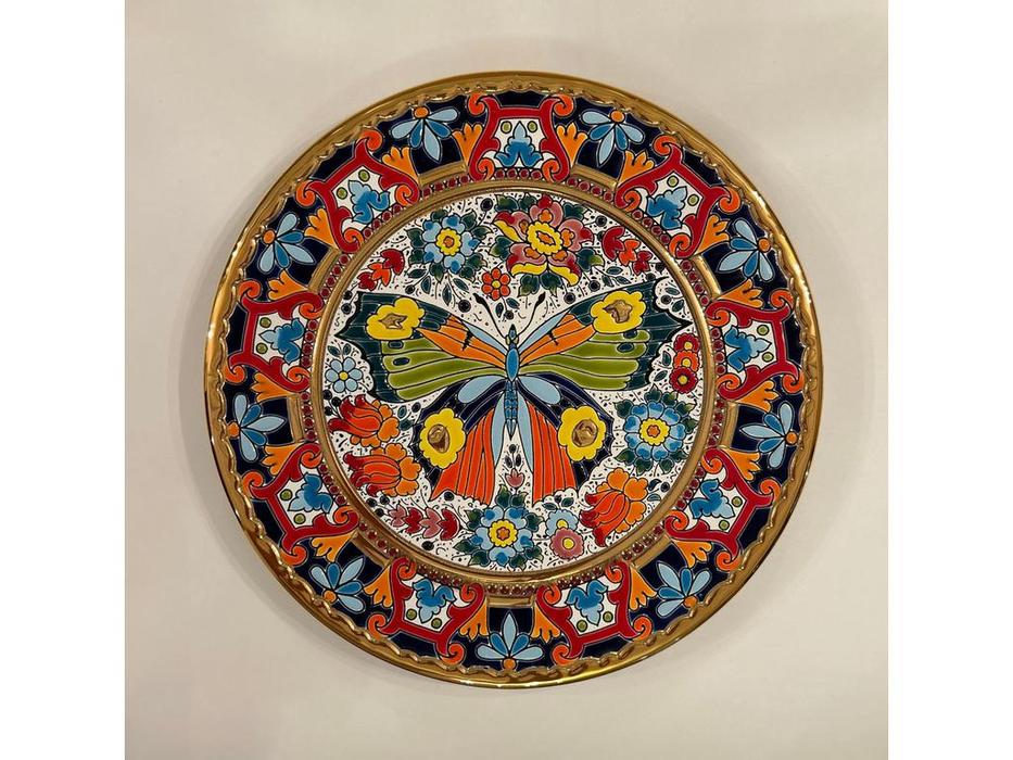 Cearco тарелка декоративная диаметр 28 см (золото, разноцветный) Ceramico