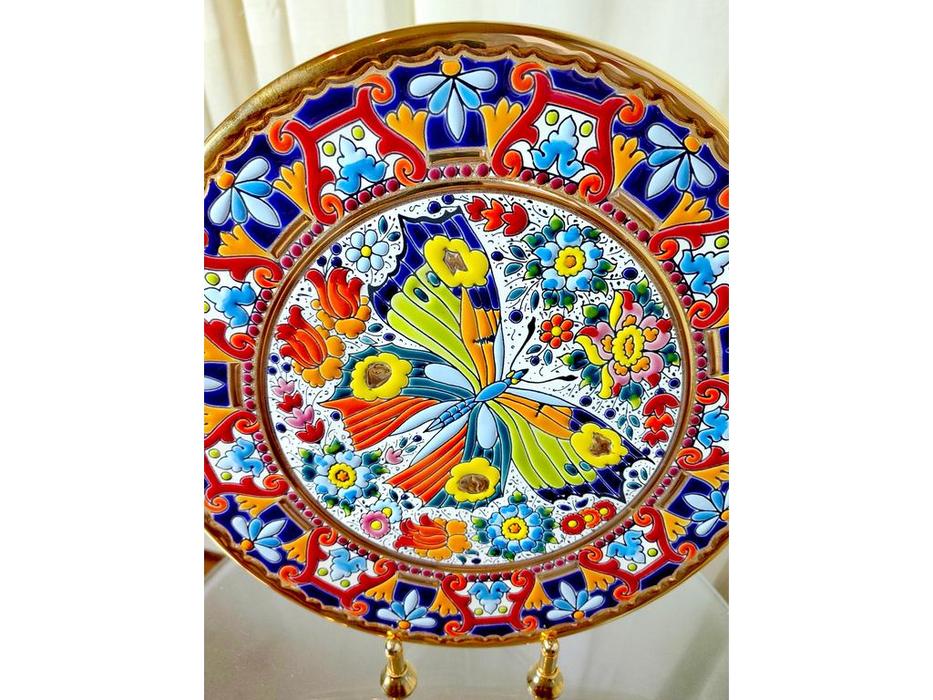 Cearco тарелка декоративная диаметр 28 см (золото, разноцветный) Ceramico