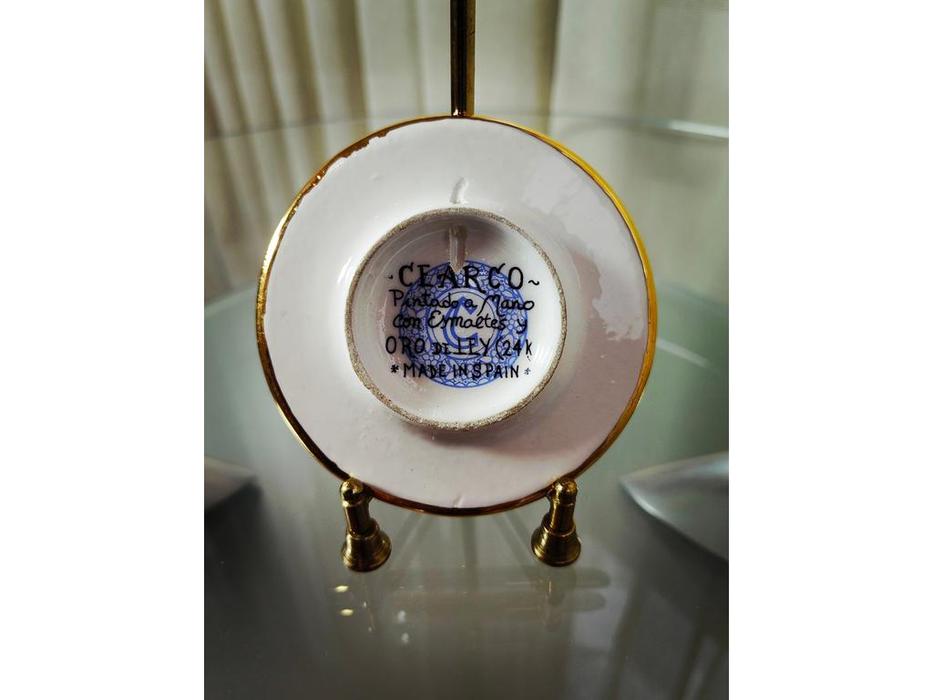 Cearco тарелка декоративная диаметр 11 см (золото) Ceramico