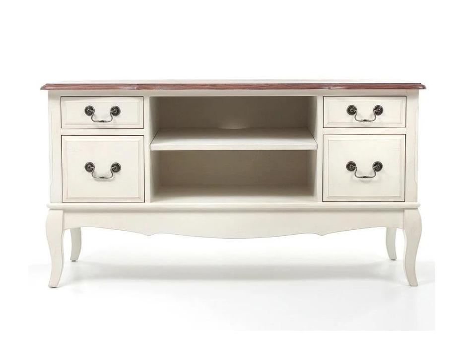 Mobilier de Maison тумба под телевизор с эффектом старения (молочный) Provence