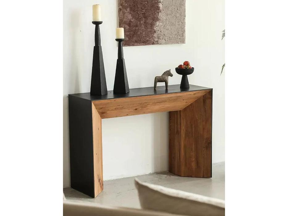 Mobilier de Maison консоль  (дуб,черный) Wooden Vintage Loft