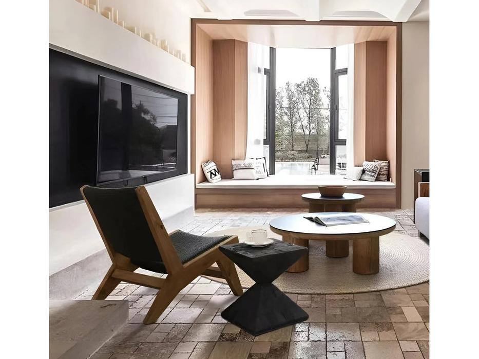 Mobilier de Maison стол кофейный  (черный) Wooden Vintage Loft