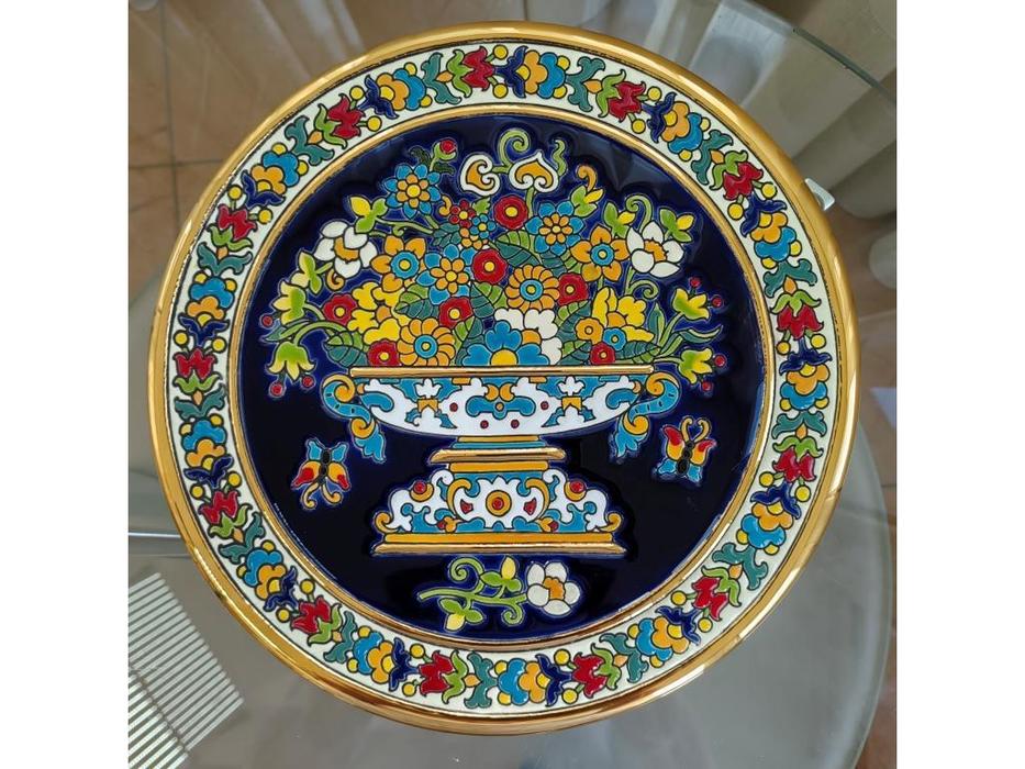 Artecer тарелка декоративная 28см (золото, разноцветный) Ceramico